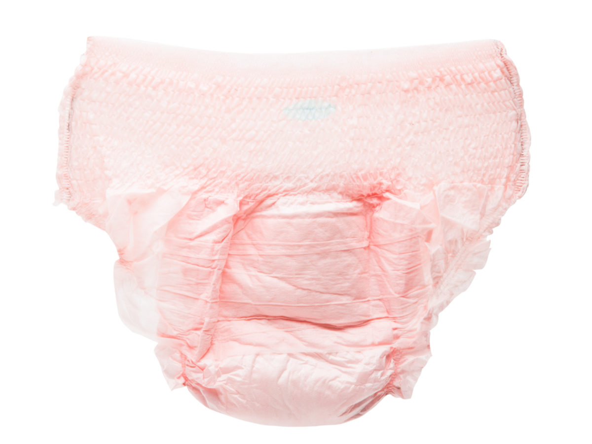 Example of an adult diaper